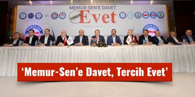 Memur-sen’den Referandum İçin Evet Daveti