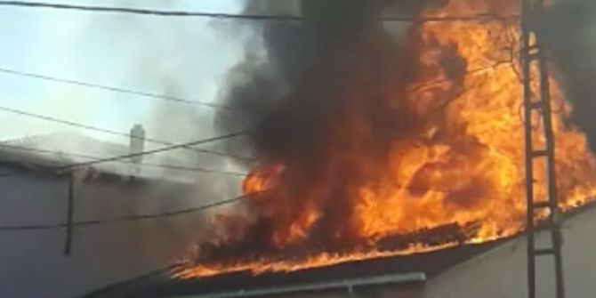 Ataşehir’de Korkutan Yangın