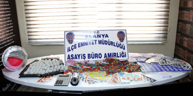 Alanya Polisinden Tombala Baskını