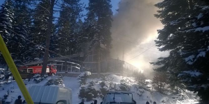 Kafede Çıkan Yangın Korkuttu