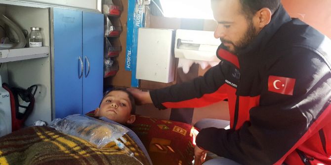 Suriye’de Bacakları Kopan Çocuğa İhh Sahip Çıktı