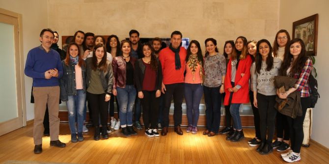 Öğrencilerden Başkan Kocadon’a Ziyaret