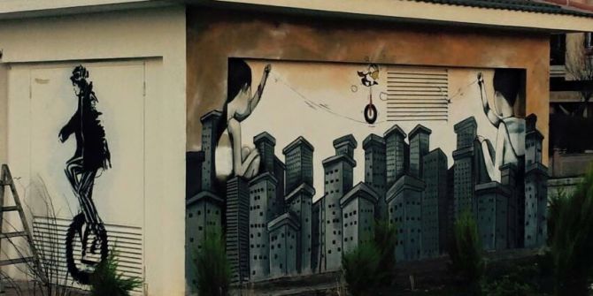 Buca’nın Duvarlarına Sanatı İşlediler