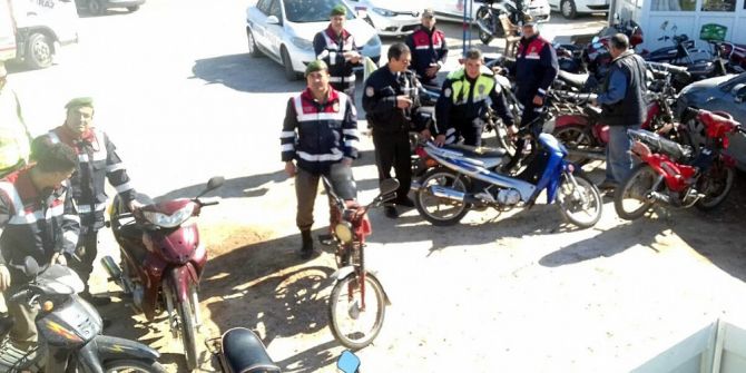 Erdemli’de Motosikletlere Denetim