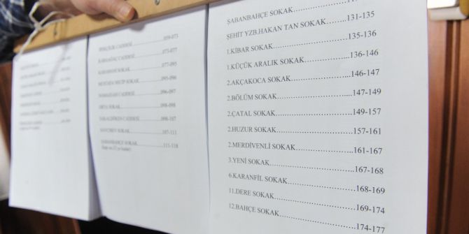 Referandum İçin Listeler Asıldı