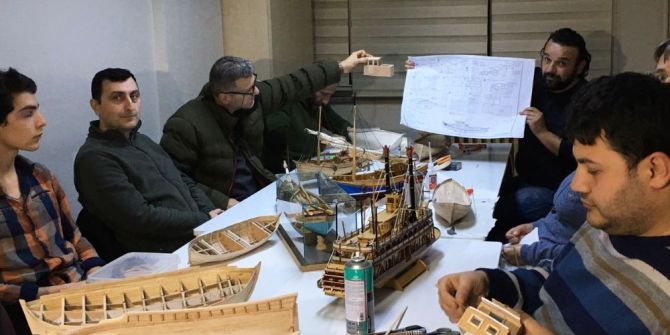 Trabzon’da Model Gemi Yapımını Öğreniyorlar
