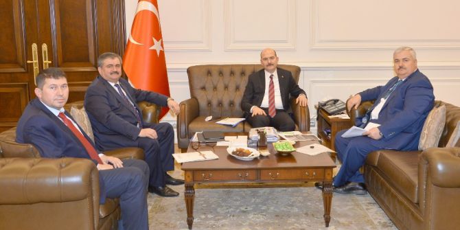 Çaturoğlu Ve Ünal, İçişleri Bakanı Süleyman Soylu’yu Ziyaret Etti