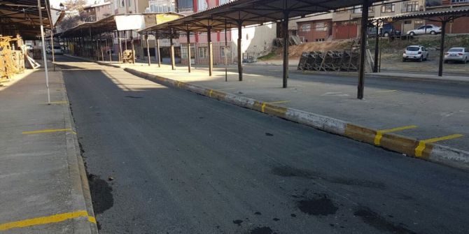 Yavuz Mahallesi Pazar Yeri İşaretleme Çalışmaları Sürüyor