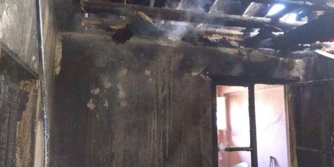Uşak’ta Ev Yangını: 1 Ölü