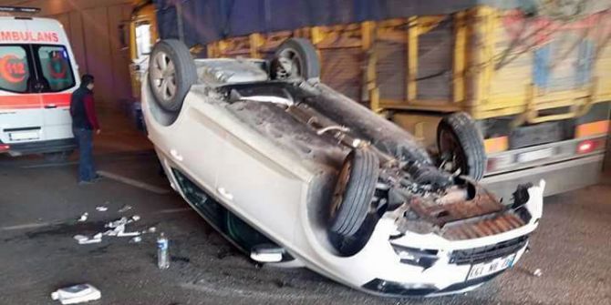 Ters Dönen Otomobildeki Kız Çocuğu Öldü