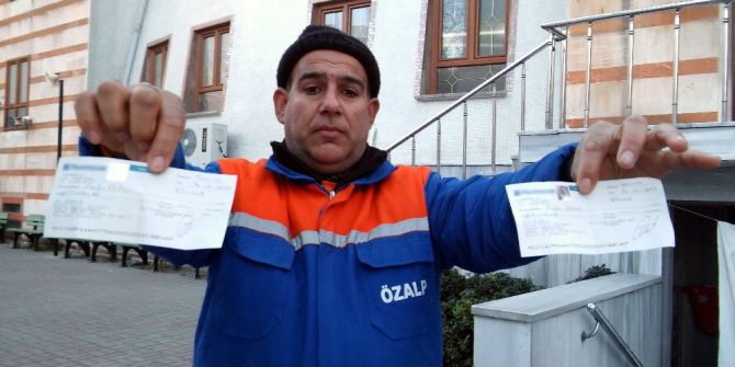 Temizlik İşçisi Bulduğu 50 Bin Liralık Çeki Sahibine Teslim Etti