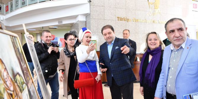 Maltepe’de Rus Büyükelçi Karlov Anısına Resim Sergisi Açıldı