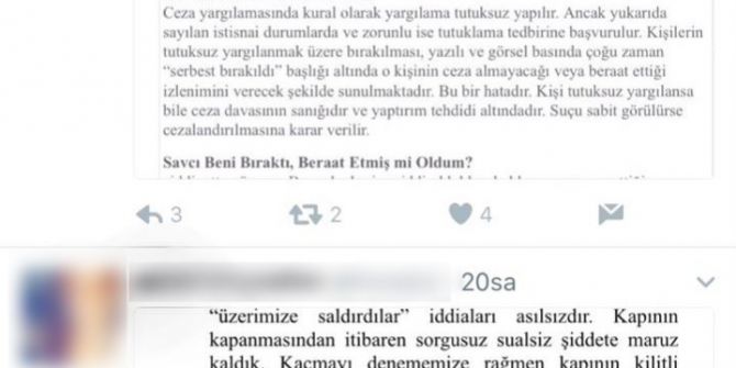 Trabzon’da Darp Edilen Kızlardan Açıklama