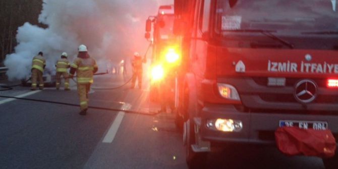 Lüks Cip Seyir Halindeyken Alev Aldı