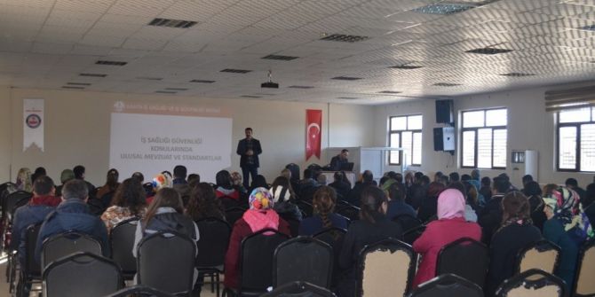 Samsat’ta İş Sağlığı Ve Güvenliği Eğitimi Verildi