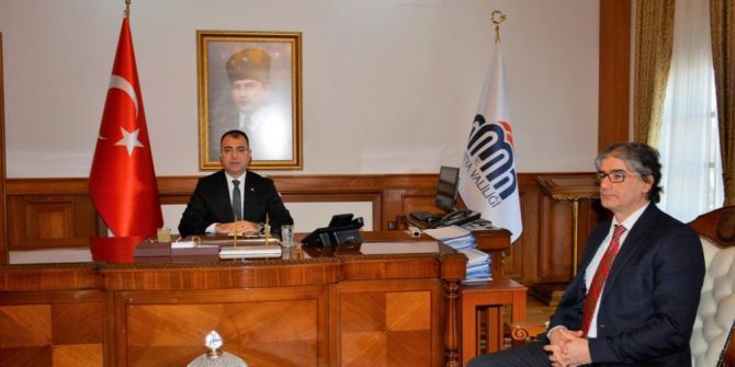 Prof. Dr. Özdemir’den Vali Toprak’a Veda Ziyareti