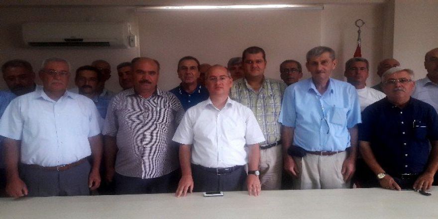 Muhtarlardan Kaymakam Yaman’a "Demokrasi" Ziyareti