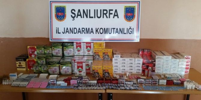 Şanlıurfa’da Cinsel Uyarıcı Hap, Kaçak Çay Ve Sigara Ele Geçirildi