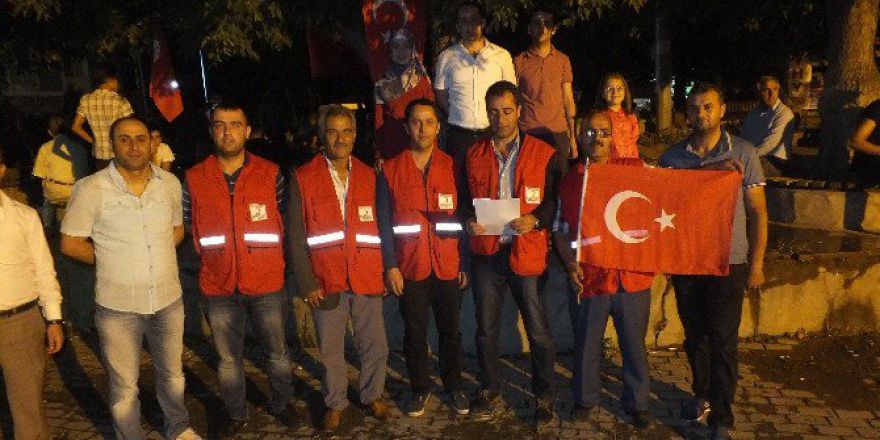 Malazgirt Kızılay’dan Darbe Girişimine Karşı Bildiri