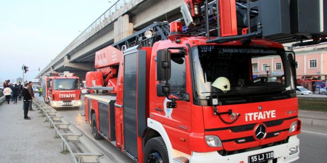 Samsun’da Viyadükte İntihar Girişimi