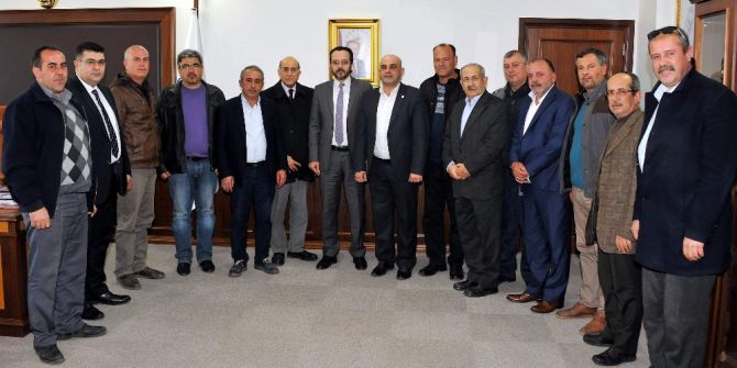 Germencikli Muhtar Ve Esnaflar Rektör Bircan’ı Ziyaret Etti