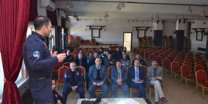 Bünyan Belediyesi Personeline Yangın Eğitimi Verildi