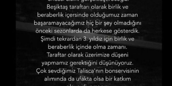 Beşiktaş Taraftarı Talisca’nın Bonservisi İçin Harekete Geçti