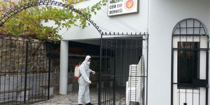Maltepe’deki İbadethaneler Dezenfekte Edildi