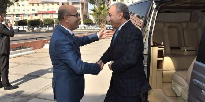Eski Adana Valisi Mustafa Büyük’ten Vali Demirtaş’a Ziyaret