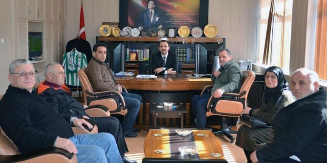 Şehit Yakınlarından Kaymakam Ve Belediye Başkanına Ziyaret