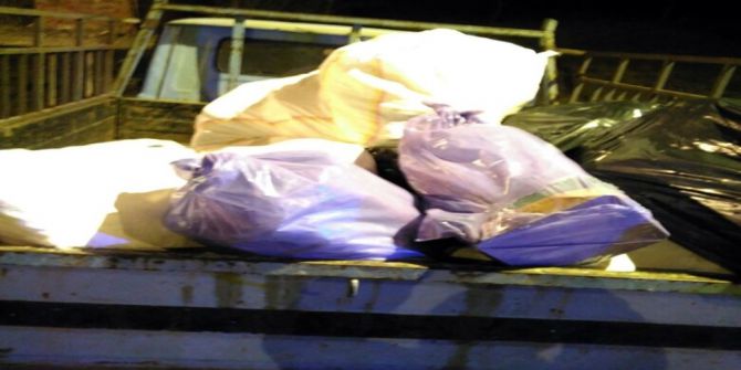 Uşak’ta Yolcu Otobüsünden 720 Kilo Kaçak Et Çıktı