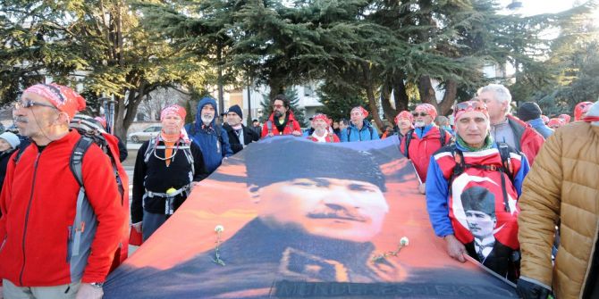 Atatürk Ve İstiklal Yolu Yürüyüşü Tamamlandı