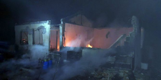 Ormanlık Alanda Bulunan Çiftlik Evi Alevlere Teslim Oldu