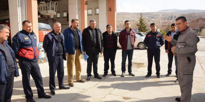 Dinar Belediyesi İtfaiye Personeline Eğitim Verildi