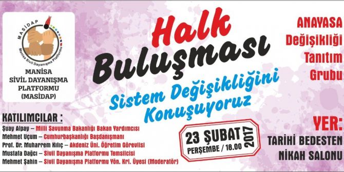 Manisa Sistem Değişikliğini Konuşacak