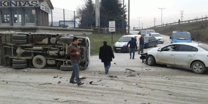 Kamyonla Otomobilin Çarpıştığı Kazada 1 Kişi Yaralandı
