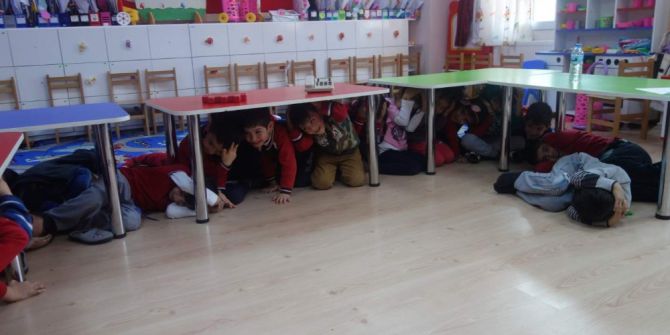 İlkokul Öğrencilerine Doğal Afet Eğitimi Verildi