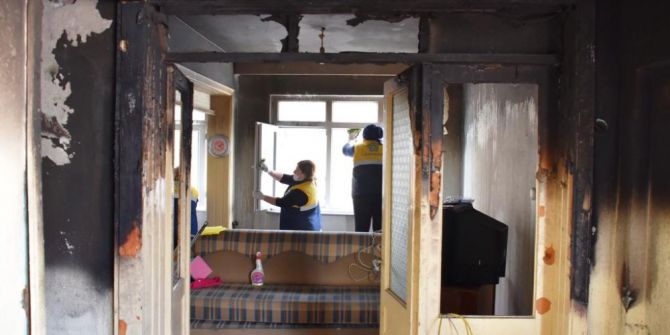 Süleymanpaşa Belediyesi’nden Evi Yanan Vatandaşa Destek