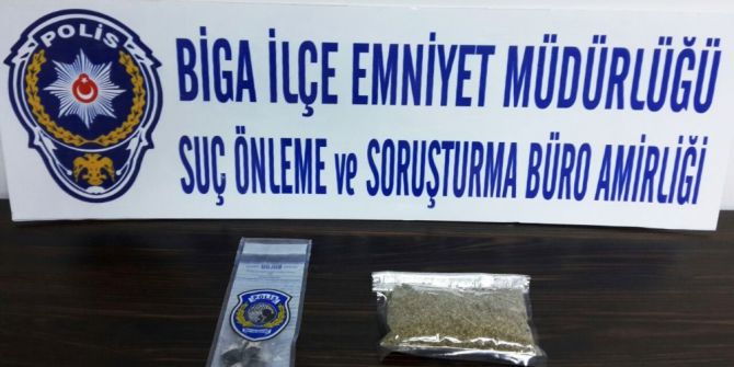 Biga’da Uyuşturucu Operasyonu