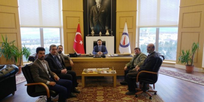 Muhtarlardan Rektör Gören’e Taziye Ziyareti
