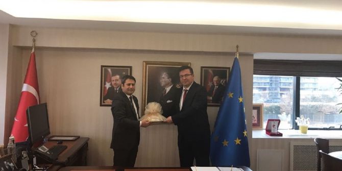 Gkv’li Yöneticiler Ab Bakan Yardımcısı Ali Şahin’i Ziyaret Etti