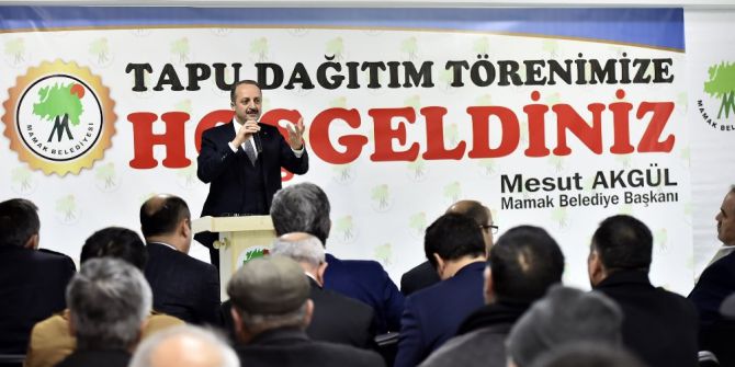 Başak Mahallesi’nde Tapu Sevinci