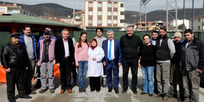 Başkan Baran, İşçilerle Aynı Sofrayı Paylaştı