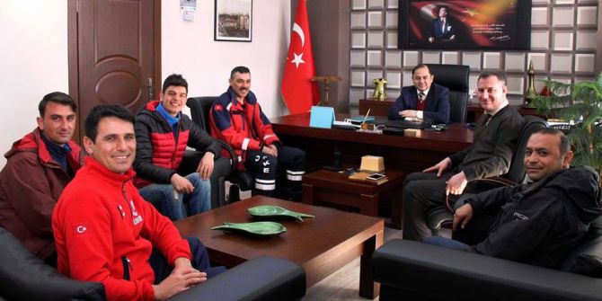 Eyof’da Görev Alan Umke Ekibi Sağlık Müdürü Kılıç’ı Ziyaret Etti