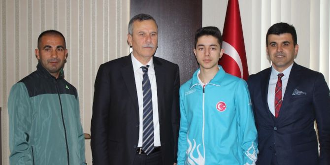 Avrupa Şampiyonundan Kaymakam Günlü’ye Ziyaret