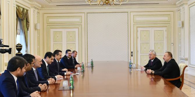 Aliyev, Bakan Çelik’i Kabul Etti