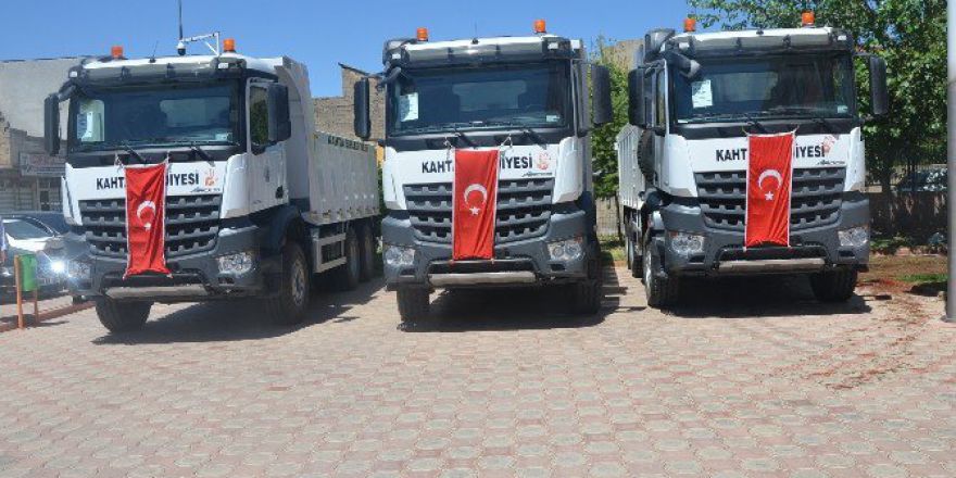 Kahta Belediyesi 5 Hafriyat Kamyonu Satın Aldı