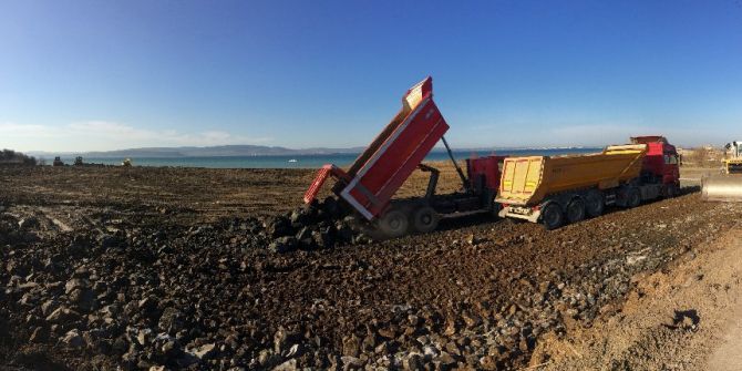 Ulaştırma Bakanı Arslan, Çanakkale Köprüsü’nün Çalışmalarını İnceledi