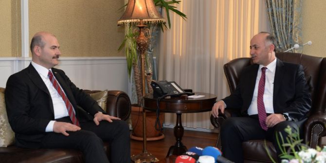 Bakan Soylu’dan Vali Azizoğlu’na Ziyaret