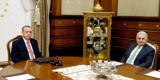 Cumhurbaşkanı Erdoğan, Başbakan Yıldırım’ı Kabul Etti
